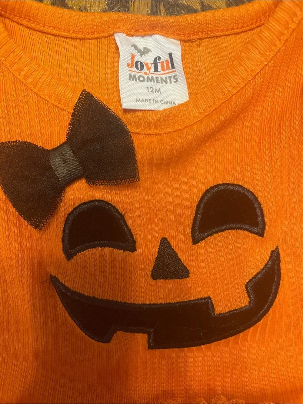 Joyful Moments | Dresses | Infant Girls Orange Pumpkin Tulle Dress Size ...